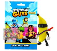 Set di personaggi 3D Stumble Guys Serie 5 - Figura cromata - Selezione + esclusivo biglietto di compleanno (figura 3° Ninja Peel)