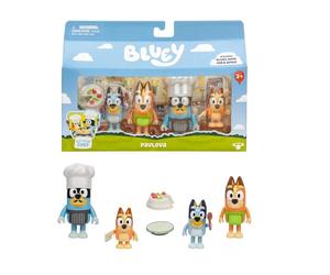 Set di personaggi Bluey Pavlova Moose Toys Pack de 4 figuras