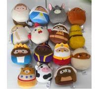 Set di personaggi per presepe per bambini e bambini, 16 pezzi in peluche | 16 morbidi peluche per giochi fantasiosi, tempo di famiglia, decorazioni natalizie e per raccontare la storia natalizia