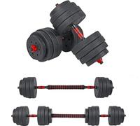 SET MANUBRI E DISCHI KIT PALESTRA 40KG PESI BILANCIERE MANUBRIO MANUBRI IL TOP