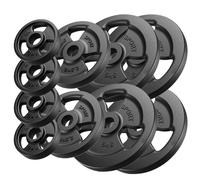 Set di pesi in ghisa Tri-Grip con foro ø31 mm | Set 29 kg / 4 x 5 kg + 2 x 2,5 kg + 4 x 1 kg - Marbo Sport