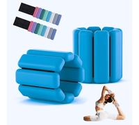 Set di peso del polso e caviglia regolabili, specifica unisex 2LB, attrezzatura di addestramento al braccio di silicone e alle gambe. Adatto a yoga, danza, esercizio aerobico, cor Teal Eachpair1pound