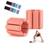 Set di peso del polso e caviglia regolabili, specifica unisex 2LB, attrezzatura di addestramento al braccio di silicone e alle gambe. Adatto a yoga, danza, esercizio aerobico, c Orange Eachpair1pound