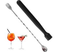 Set di Pestello da Cocktail in Acciaio Inox e Cucchiaio da Bar - Kit Cocktail per Mescolare, Concrescere Ghiaccio, Mojito Cucina Bar Ristorante