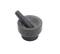 Set di pestello e mortaio in pietra pestello e mortaio manuale per uso domestico schiacciapatate anello ciotola utensili da cucina spezie cibo grossolano macinazione schiacciapatate mortaio e pestello
