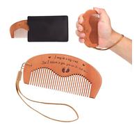 Set di Pettine da Parto, Legno Travaglio Pettine per Capelli con Borsa Portaoggetti e Cordino Articoli Essenziali per il Parto per le Mamme Alla Prima Esperienza Regalo per la Gravidanza