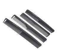 Set di Pettine di Parrucchiere Professionale - Strumenti di Styling 12 Pezzi per Barbieri e Stilisti, Set di Pettine per Capelli Neri con Denti Larghi e Fini per il Taglio e lo Stile