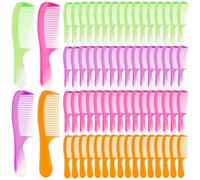 Set di pettini confezionati singolarmente per bambini, donne, uomini, hotel, rifugio, senzatetto, casa, beneficenza, 100 pettini colorati per capelli, pettini per capelli, pettini per capelli usa e