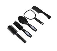 Set di pettini ergonomici con specchio - 5 pezzi, ideale per viaggio e uso domestico