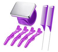 Set di pettini ergonomici per capelli, 7 pezzi, per salone e uso domestico, include custodia da viaggio