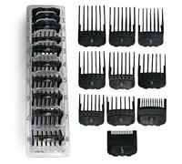 Set di Pettini Guida Magnetici compatibile con Wahl - 10 Pezzi (da 1.5 mm a 25 mm) - Compatibile con Wahl Magic Clip, Senior, Balding, Super Taper e altri + Custodia Organizzatore
