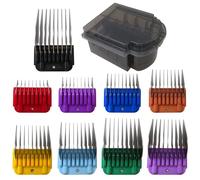 Set di pettini in acciaio inox con guida a 9 colori, adatto per Andis e Oster A5 e per Wahl KM Series Clipper lama staccabile XSPANDER