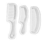 Set Di Pettini In Silicone Per Capelli Con Larghi Strumenti Fai Da Te Per Styling E Artigianato Di Parrucchiere Tre Forme Uniche In Materiale Premium Leggero