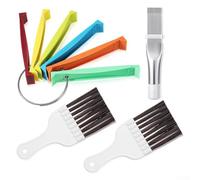 Set di pettini multifunzione FCR6 ad anello, pettine in metallo e 2 spazzole per una cura efficace del condizionatore d'aria