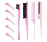 Set di pettini per acconciature, pettine per stuzzicare le donne | Pettine per acconciature per salone di bellezza,Strumento leggero per modellare i capelli per barbieri, uso quotidiano, trucco e salo