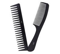 Set di pettini per capelli 2 pezzi pettine a denti larghi per styling districante pettini antistatici resistenti al calore adatti per capelli ricci lisci bagnati asciutti