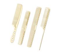 Set di pettini per capelli in alluminio antistatico per acconciature, districanti, pettini per coda da parrucchiere e barbieri