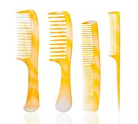 Set di pettini per capelli versatile, denti larghi, coda di topo a denti fini e doppio pettine, per donne e uomini, antistatico e scorrevole, per uso quotidiano e in salone