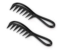 Set di Pettini per Squali a Largo Salone Professionale - 2% Strumento di Styling dei Capelli di Grandi Denti, Materiale Addominali Durevoli, Ideale per i Capelli Ricci e l'uso Domestico