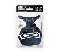 Set di pettorina magnetica per cani e guinzaglio da 2 m, imbracatura con chiusura facile con una sola mano, per tutti i cani, riflettente, traspirante, design anti-tiro con fibbia girevole a 360°
