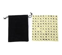 Set di pezzi degli scacchi con lettere, piastrelle da gioco per cruciverba leggere e durevoli, per feste di viaggio in famiglia, borsa per riporre piastrelle in polistirolo