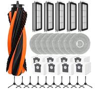 Set di pezzi di ricambio per aspirapolvere robot Cecotec per Conga X70, con spazzola principale, spazzole laterali, filtri, salviette e sacchetto per la polvere, sacchetto da 3,3 l, 60 giorni di