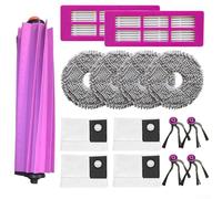 Set di pezzi di ricambio per aspirapolvere robot Eureka J15 Evo Ultra con spazzola principale, panno mocio, filtro, sacchetti per la polvere e spazzole laterali per una pulizia di lunga durata (A)
