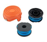 Set di pezzi di ricambio per Black & Decker GL315 GL350 GL650, alimentatore automatico 1,65 mm, diametro 12,2 m, lunghezza 1 cap + 2 spool)