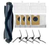 Set di pezzi di ricambio per eufy Robot Vacuum C10 con Self Empty Station - Spazzola principale, spazzola laterale, filtro, sacchetto per la polvere, mocio - 13/28 pezzi accessori Pack (A)