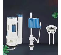 Set di pezzi di riempimento per WC, serbatoio dell'acqua, set di riparazione per sciacquone, valvola di scarico, set di manopole, valvola di ristrutturazione (18 mm)