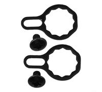 Set di piastra di bloccaggio resistente e dadi a vite, compatibile con mulinelli da baitcasting di marca D S P3, ruote a goccia d'acqua, parti di riparazione, costruzione in metallo, per alberi da 9