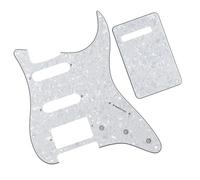 Set Di Piastra Posteriore Per Battipenna Per Chitarra Elettrica ST SSH/HSS Bianca A 4 Strati E Viti Per Parti Di Chitarra Piastra protettiva battipenna per chitarra elettri