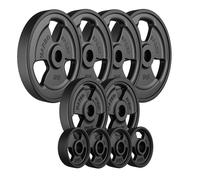 Set di piastre gommate Marbo Sport Tri-Grip 29 kg 2x5kg+6x2,5kg+4x1kg