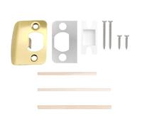 Set di piastre lucide per porte con installazione rapida Disegni di bloccaggio Blocchi Rinforzo Allineamento preciso dei fori per la riparazione della serratura della porta domestica