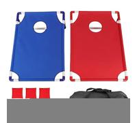Set di piattaforme di Cornhole - Borsa per fagioli Toss Cornhole Game | 22,8 X 20 Pollici Lancio per Les, Include 8 Borse Di Fagioli, Giocattolo Portatile per L'impegno visivo per