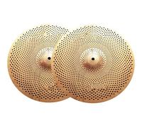 Set Di Piatti Da Allenamento A Basso Volume 14 Hi-Hat Una Coppia piatti per batteria(Gold)