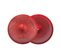 Set Di Piatti Da Allenamento A Basso Volume 14 Hi-Hat Una Coppia piatti per batteria(Red)