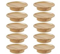 Set di piatti da vino in legno, per salumi e salumi, in legno sostenibile per schizzi, coperchi riutilizzabili per antipasti e dessert, eleganti accessori per feste per gli appassionati di vino