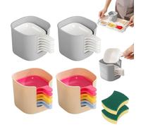 Set di Piatti e Porta Salse, 7 Pezzi di Piatti per Salse, Mini Ciotole con Manico per Ketchup, Salsa di Soia, Barbecue e Cene di Festa (4 Set Mix)