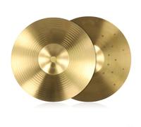 Set di piatti in ottone da 8 25,4 cm, piatti crash per batteria, accessori per percussioni jazz, confezione di piatti per batteristi principianti, piccoli per Hi Hat (20,3 cm)