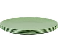 Set di piatti Koziol club plate 4 pezzi piatti 260 mm nature leaf green