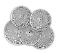 Set Di Piatti Muti A Basso Volume 14" Hi Hat+16"Crash+18"Crash+20"Ride For Practice Piatti per principianti