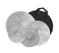 Set Di Piatti Muti A Quattro Pezzi 13 "Hi-Hat + 16" Crash + 20" Ride + Borsa Per Batteria Jazz Piatti per principianti