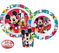 Set Di Piatti Per Bambini Disney Mickey Mouse 3 Pezzi Set Da Colazione