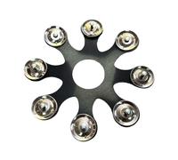 Set di piatti per batteria, piatti per hi-hat fai da te - Piatti per batteria neri montabili in acciaio inossidabile - professionali multifunzionali per charleston, forniture per batteria pe