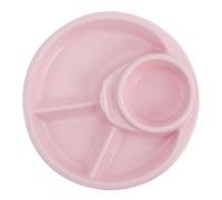 Set di piatti piani in porcellana, 20,3 cm, con 4 scomparti, adatti al microonde e alla lavastoviglie