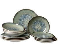 Set di piatti Verde, 12 pezzi