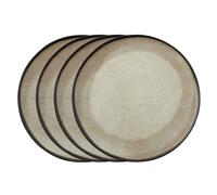 Set Di Piatto Per Pizza Arthur Krupp Shade Matt Terra In Ceramica 4 Pezzi