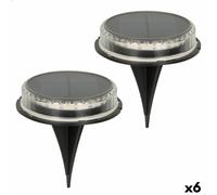 Set di picchetti solari da giardino Aktive 2 Pezzi Plastica 12 x 13,5 x 12 cm