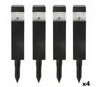 Set di picchetti solari da giardino Aktive 4 Pezzi Plastica 6 x 39,5 x 6 cm [